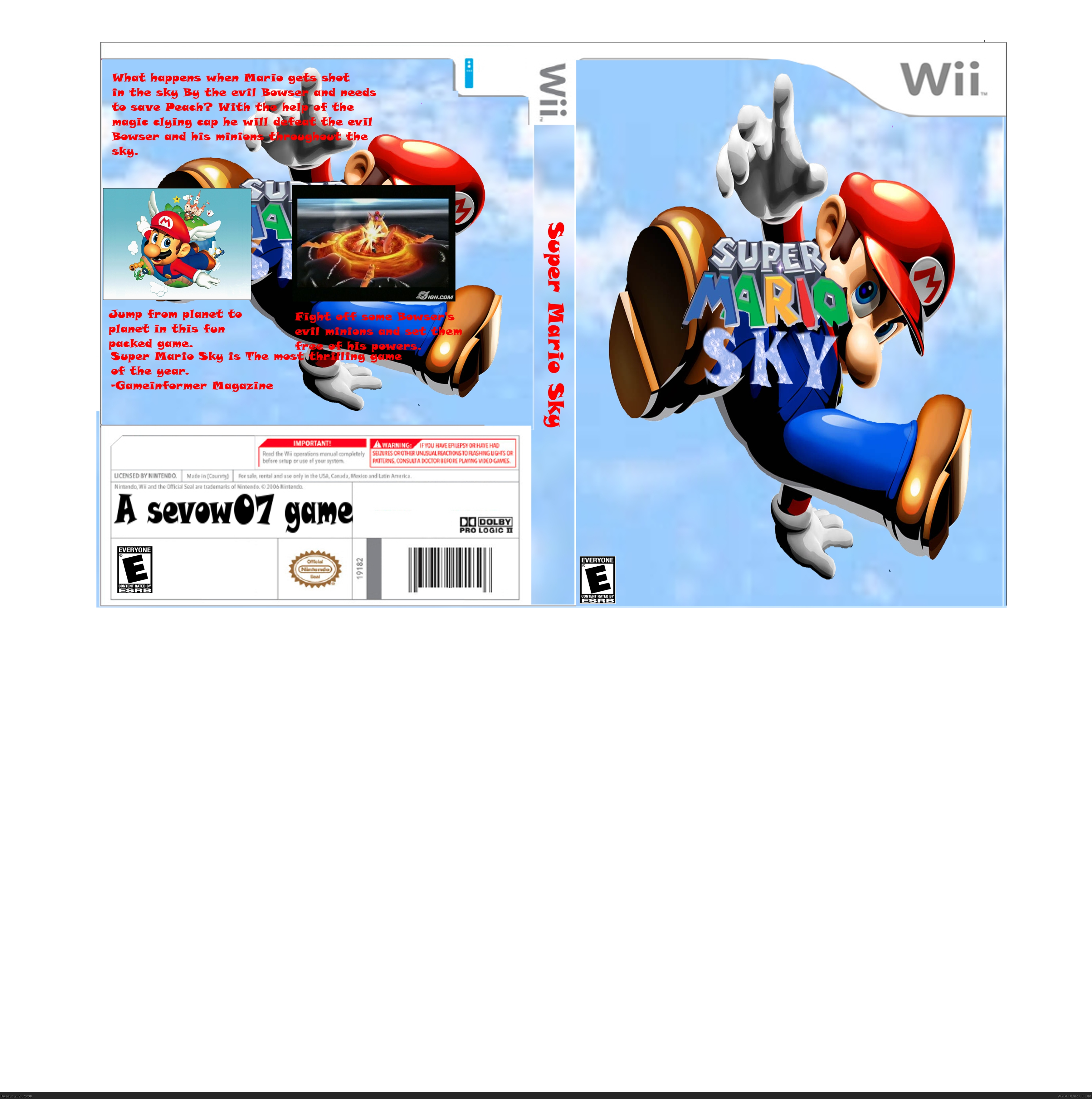 Super Mario Sky box cover