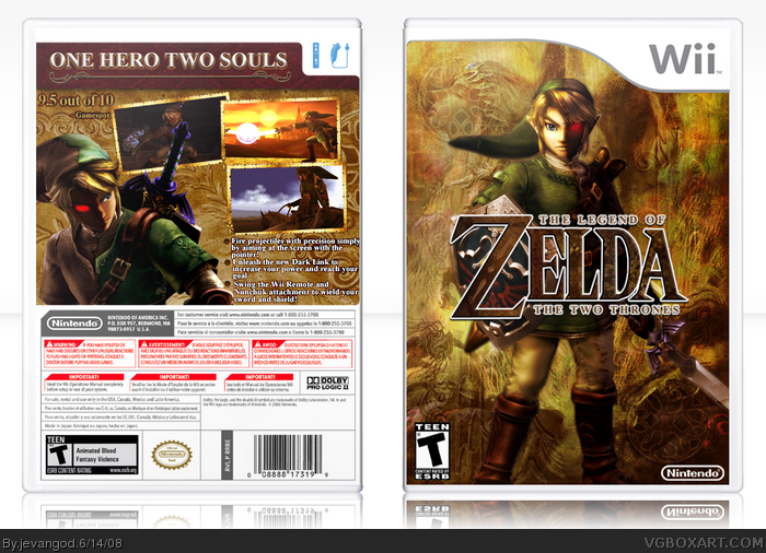 The Legend Of Zelda - The Two Thrones box art cover