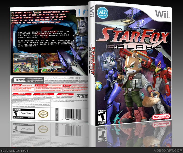 StarFox Galaxy box art cover