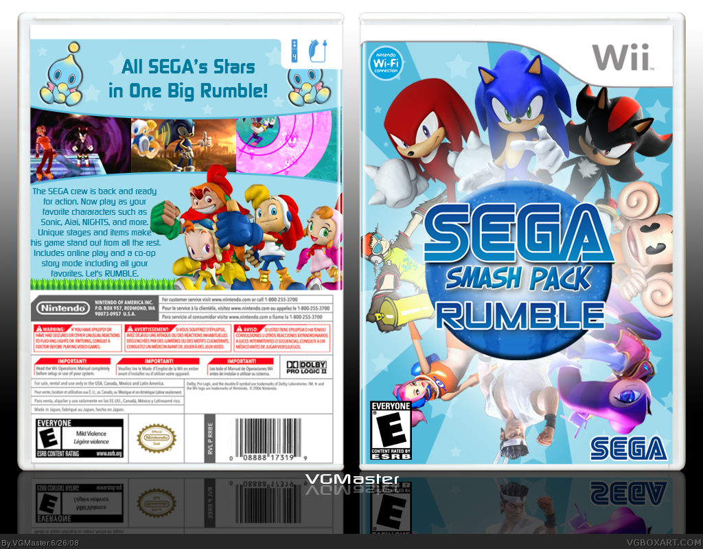 SEGA Smash Pack Rumble box cover