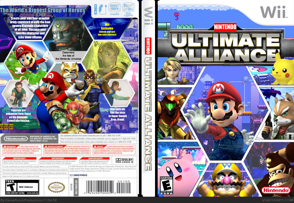 Nintendo Ultimate Alliance box cover