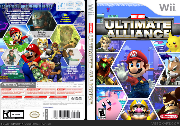 Nintendo Ultimate Alliance box art cover