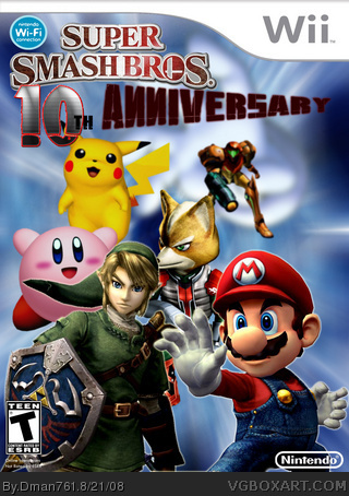 Super Smash Bros 10th Anniversary Collection box art cover