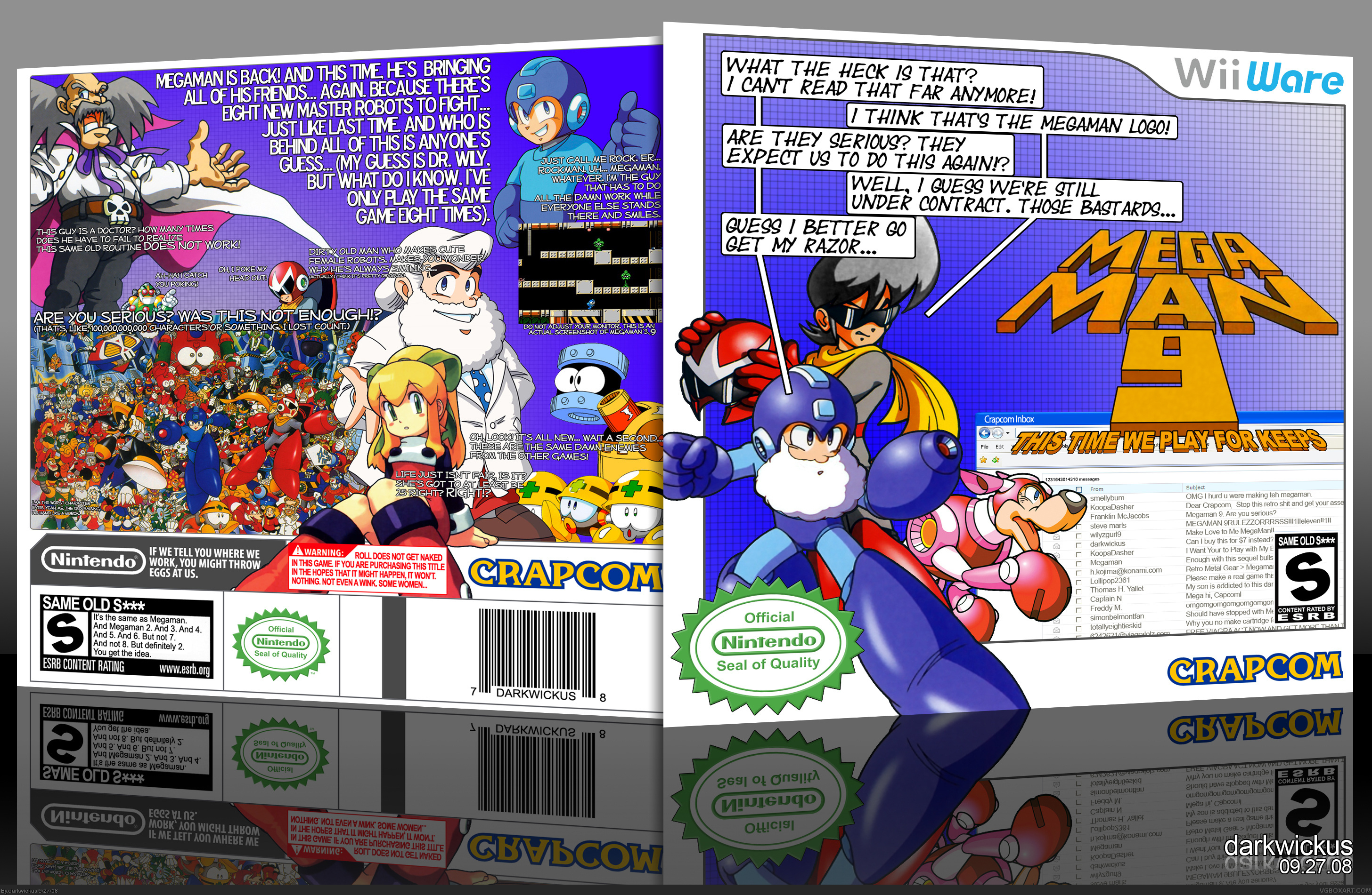 Megaman 9 box cover