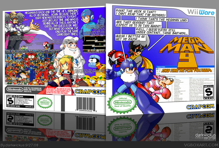 Megaman 9 box art cover