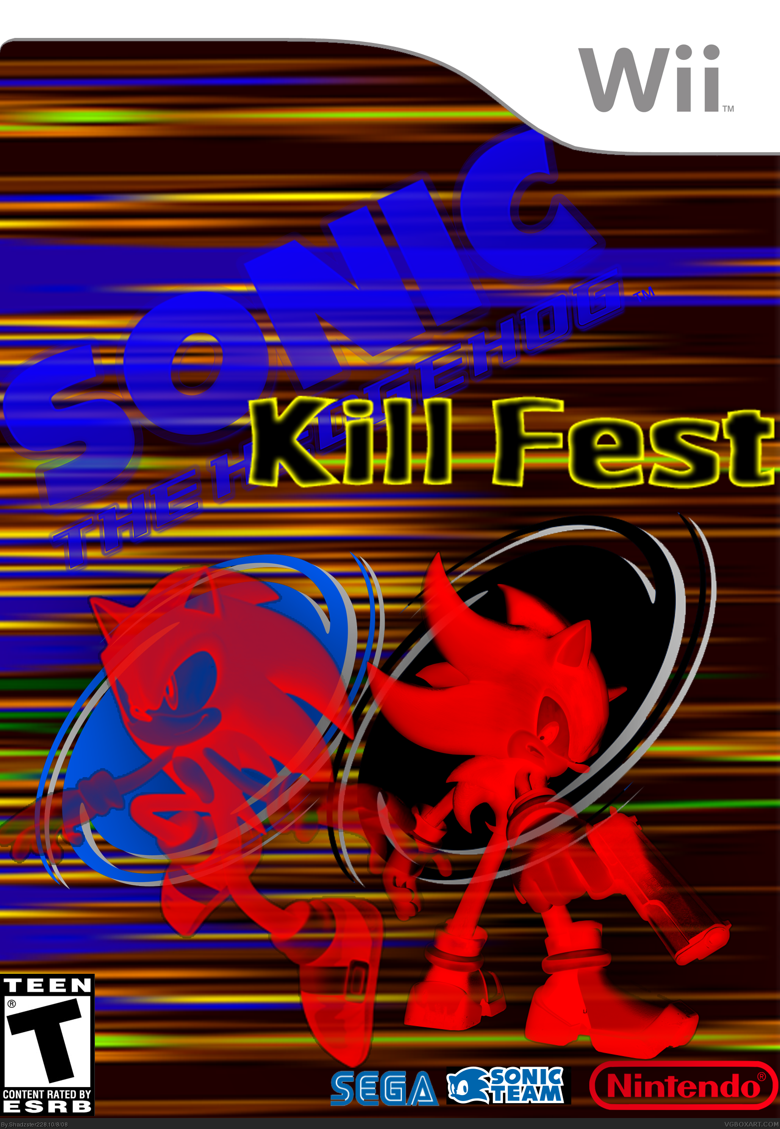 Sonic the hedgehog: Kill Fest box cover