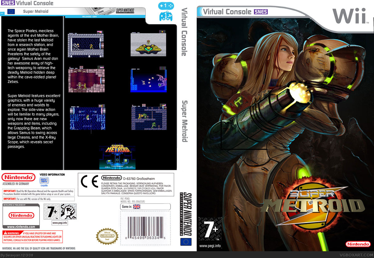 Super Metroid V.C box cover