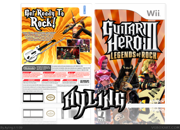Guitar Hero III: Legends Of Rock box art cover