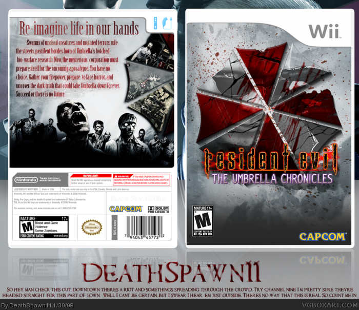 Resident  Evil: Umbrella Chronicles box art cover