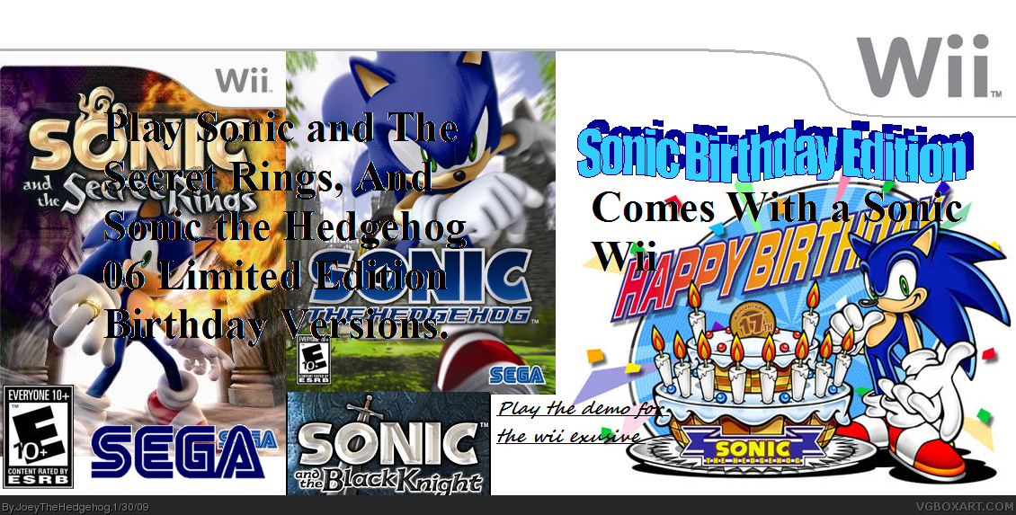 Sonic The Hedgehog Birhtday Edition box cover