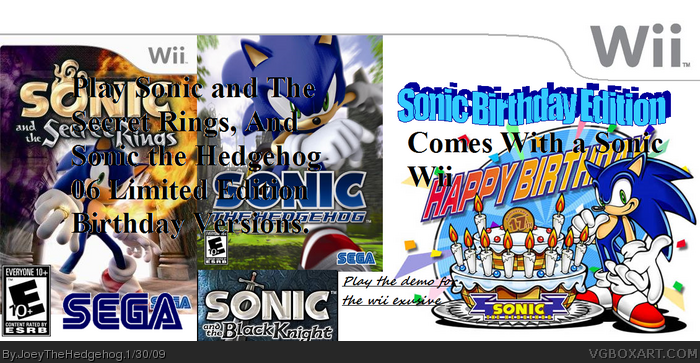 Sonic The Hedgehog Birhtday Edition box art cover