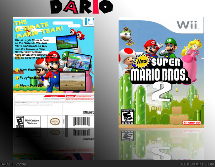 New Super Mario Bros. 2 box art cover