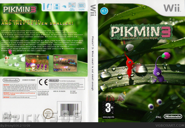 Pikmin 3 box art cover