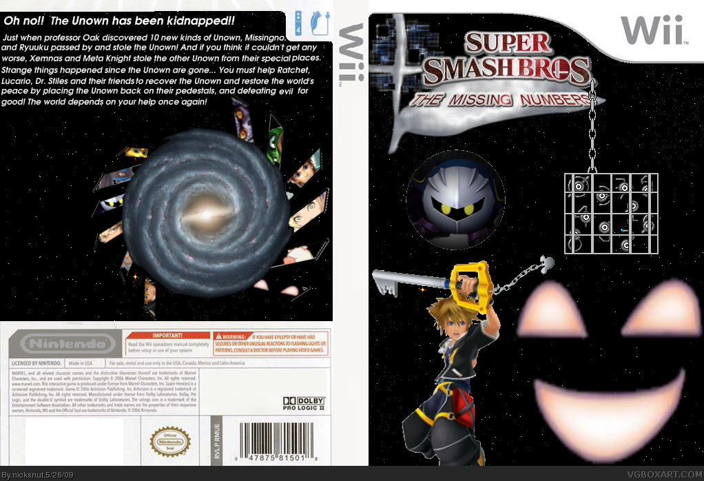 Super Smash Bros. - The Missing Numbers box cover