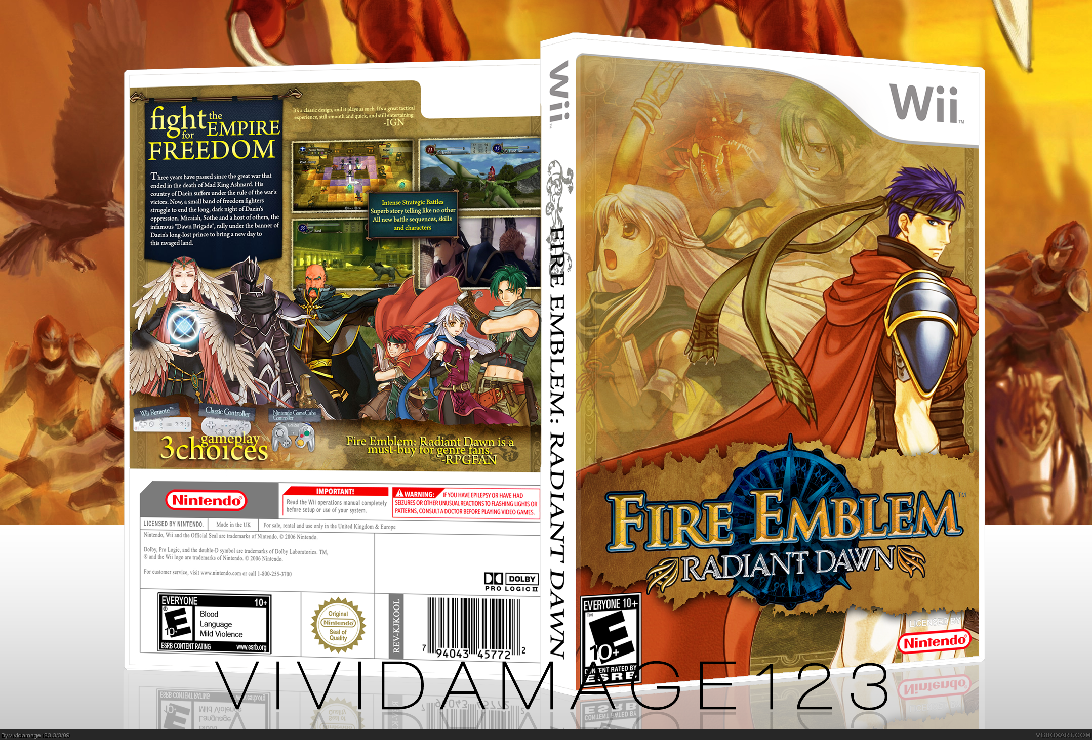 Fire Emblem: Radiant Dawn box cover