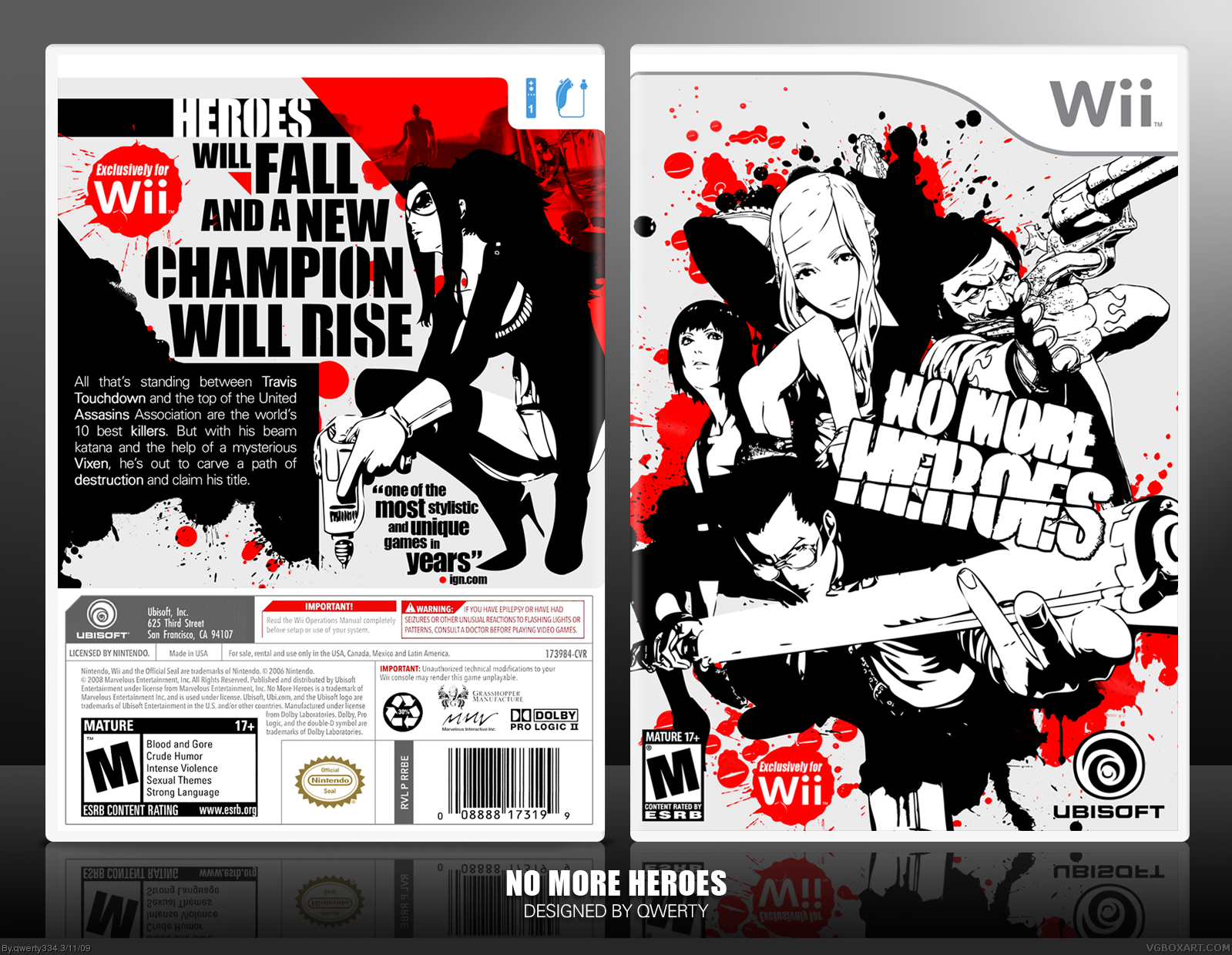 No More Heroes box cover