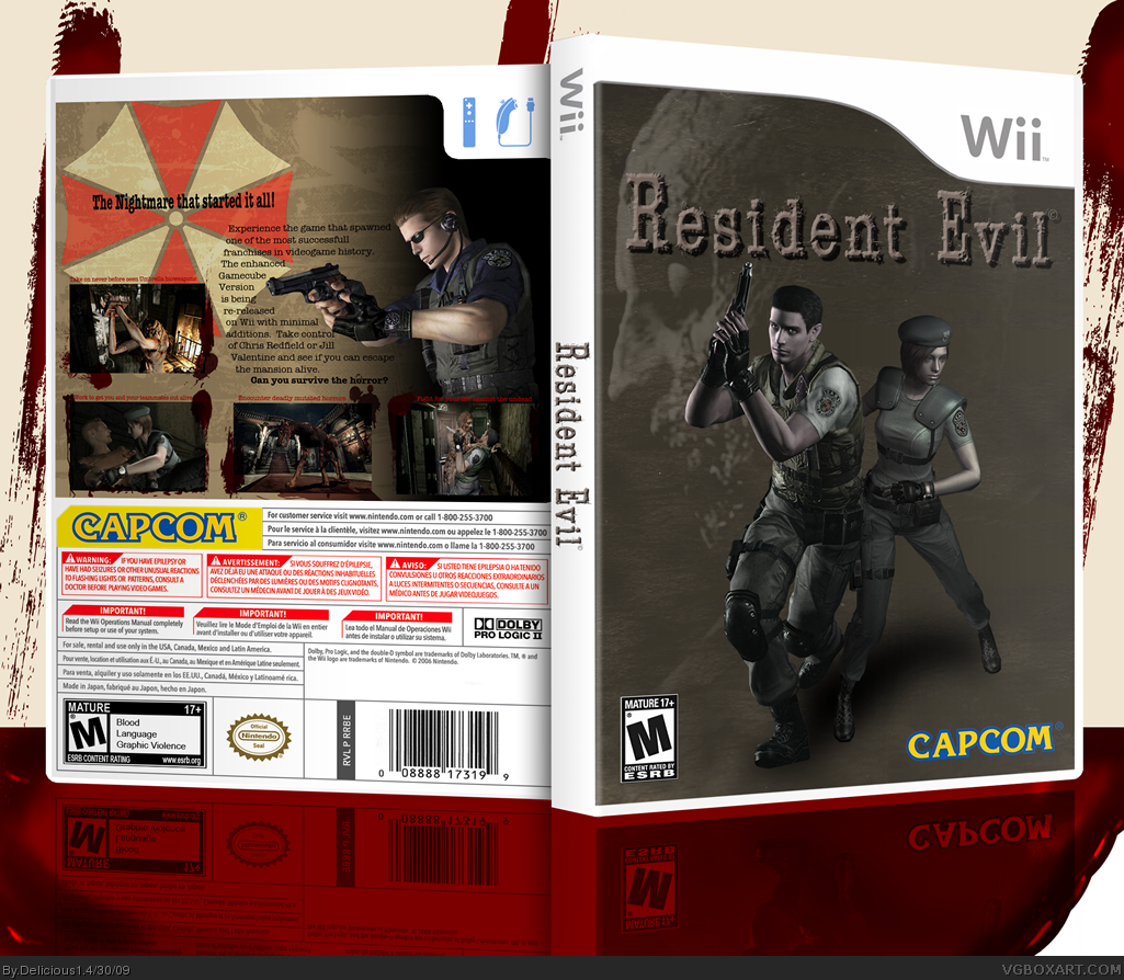 Resident Evil Wii Edition box cover