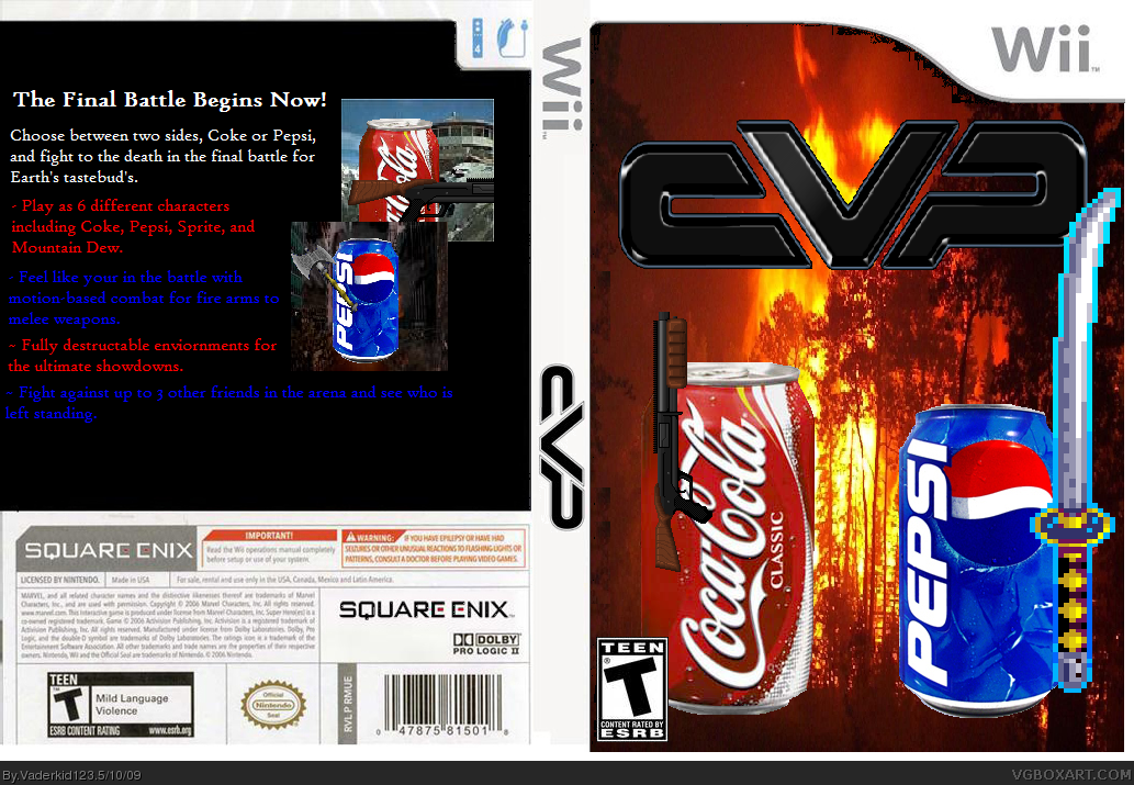CVP ~ Coke Vs. Pepsi box cover