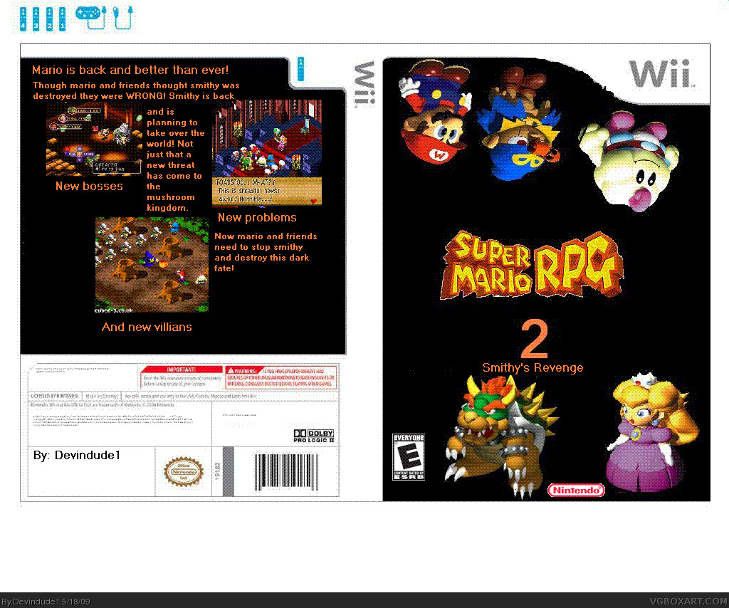 Super mario RPG 2 box cover