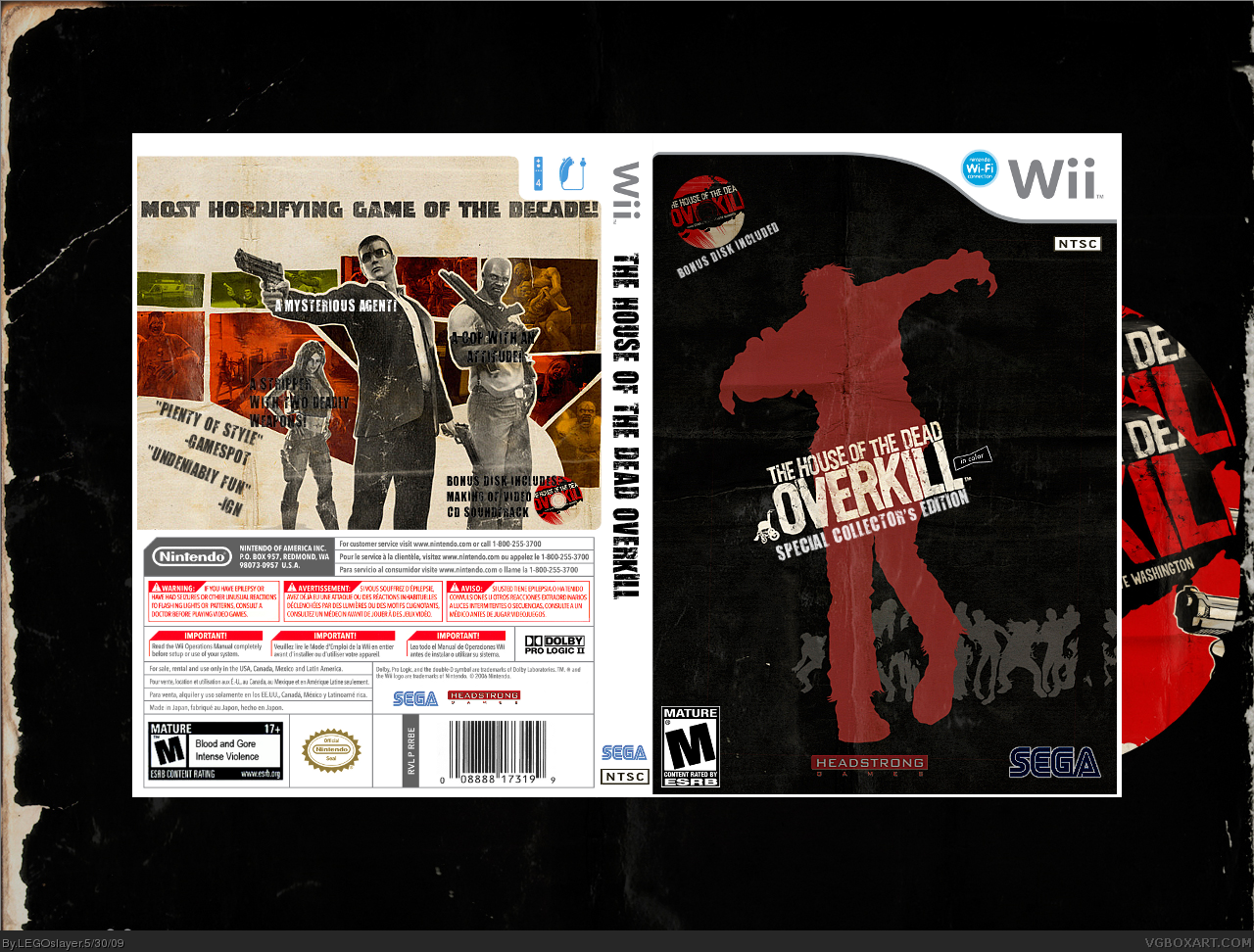 The House of the Dead: Overkill box cover