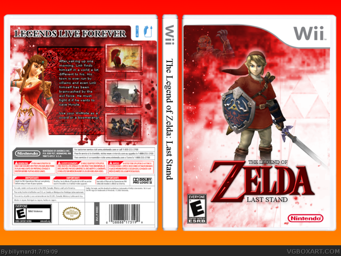 The Legend of Zelda: Last stand box art cover