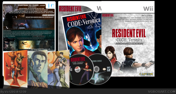 Resident Evil Archives: CODE: Veronica box art cover