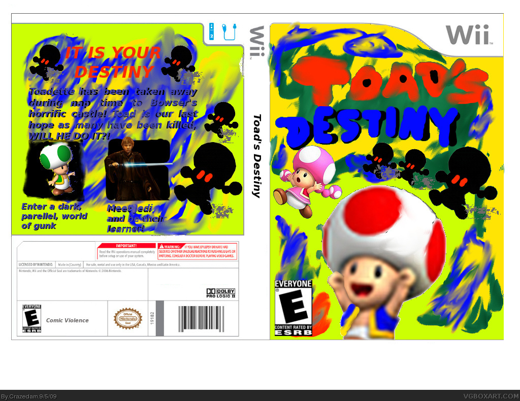 Toad's Destiny box cover