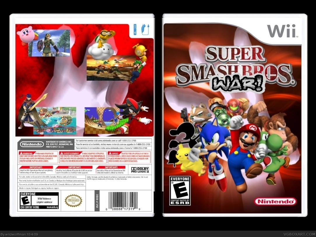 Super Smash Bros: WAR! box cover
