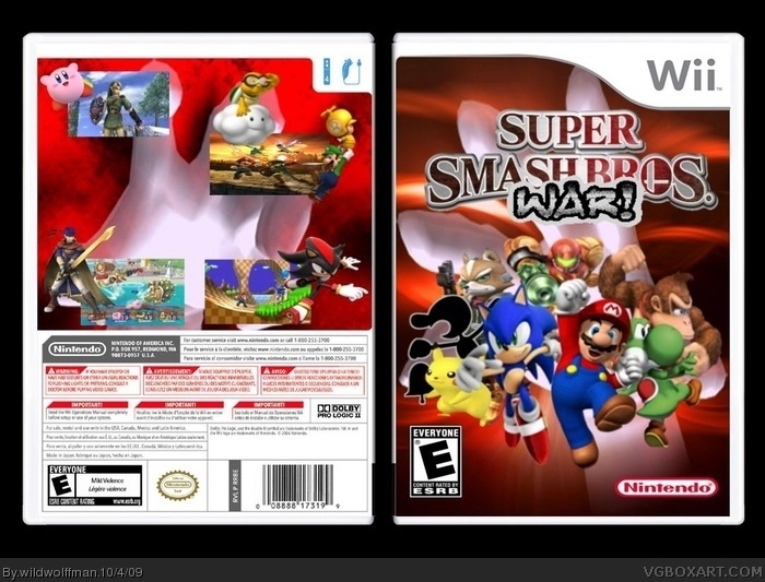 Super Smash Bros: WAR! box art cover