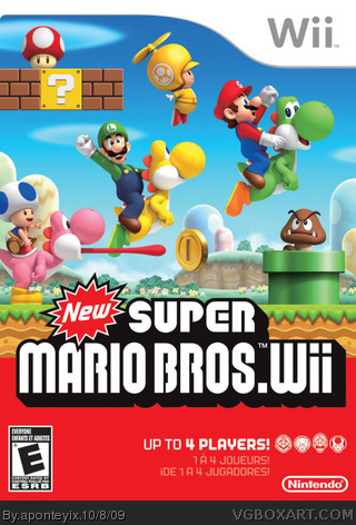 New Super Mario Bros. Wii box cover
