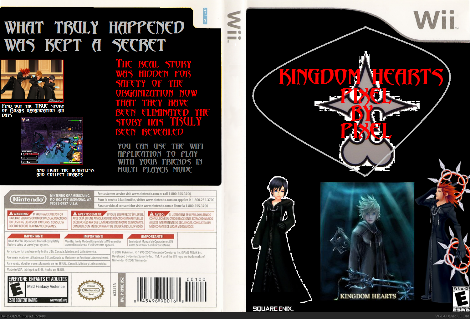 Kingdom Hearts Pixel By Pixel box cover