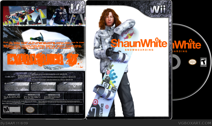 Shaun White Snowboarding box art cover