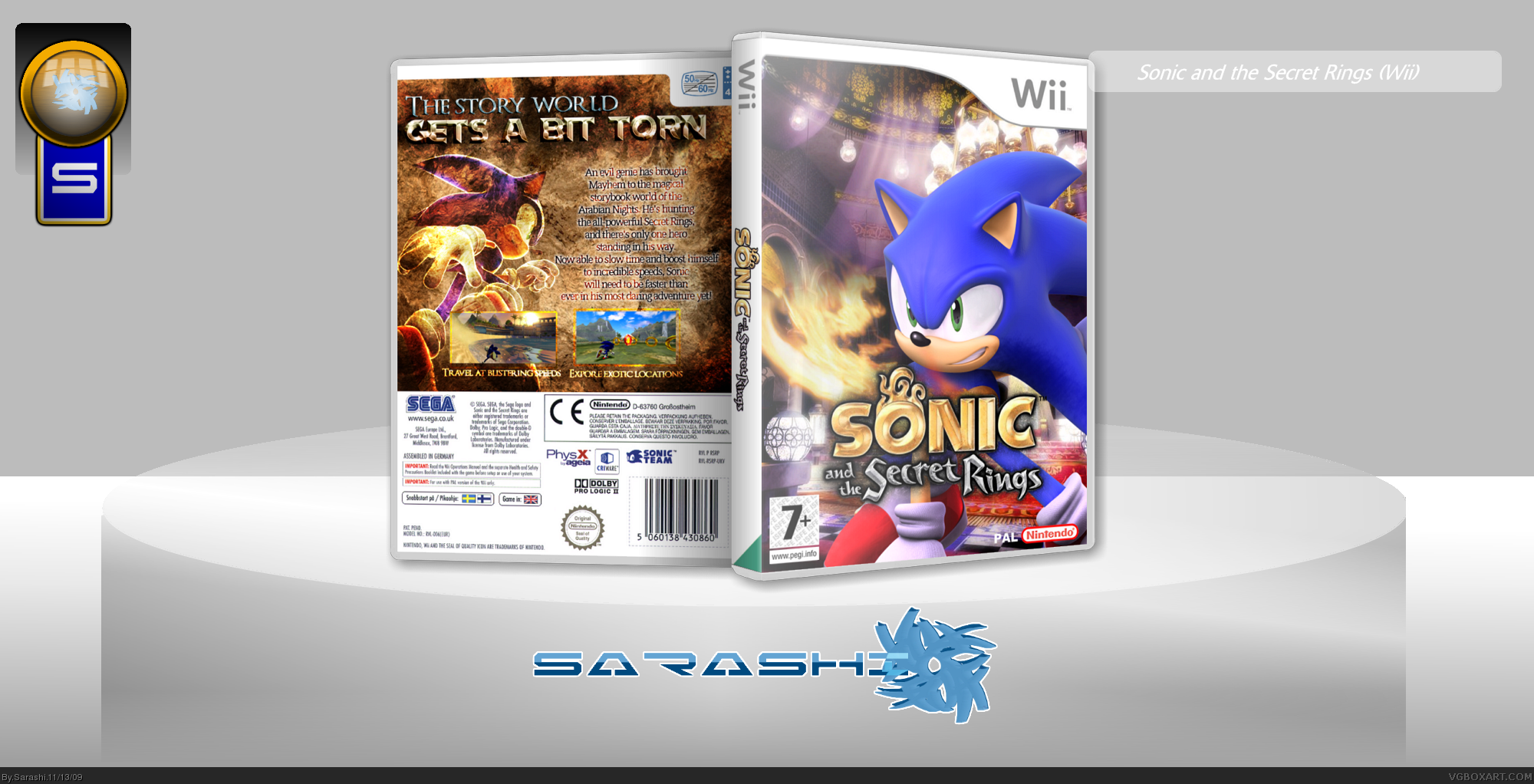 Sonic and the Secret Rings box cover