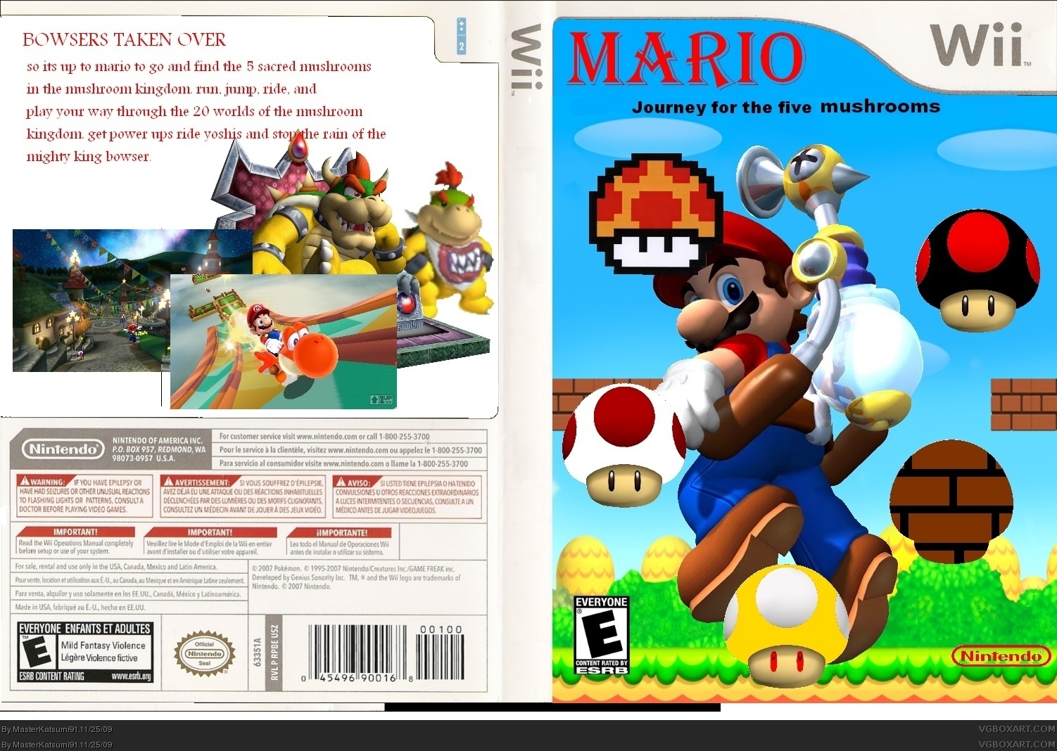 Mario and the 5  Mushrooms box cover