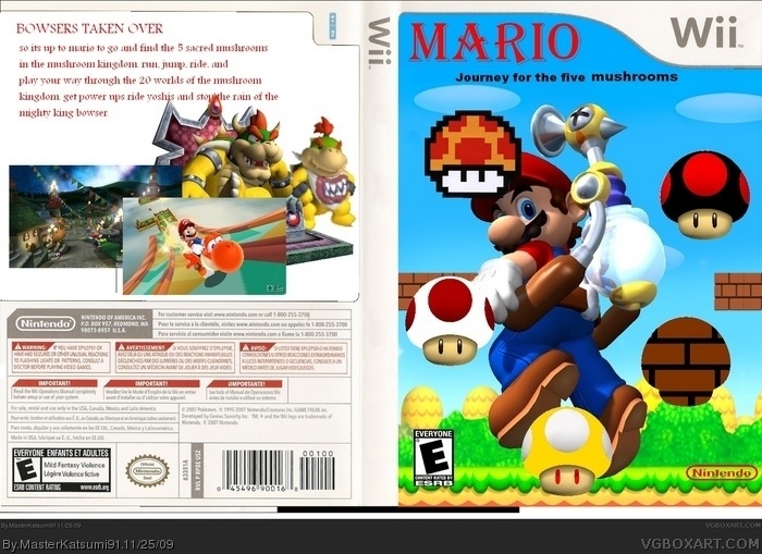 Mario and the 5  Mushrooms box art cover