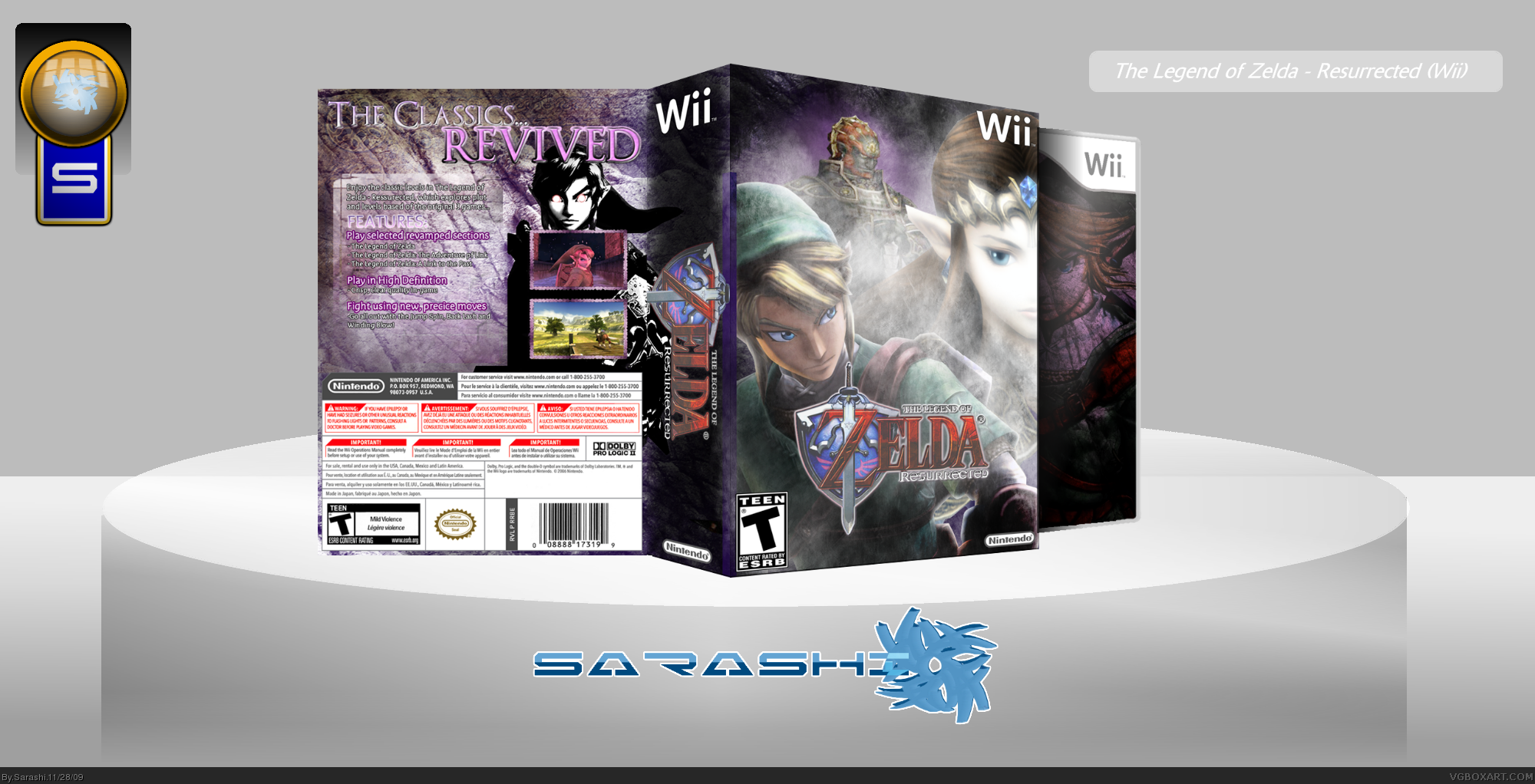 The Legend Of Zelda - Resurrected box cover