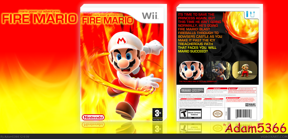 Mario Power Up Adventures: Fire Mario box cover