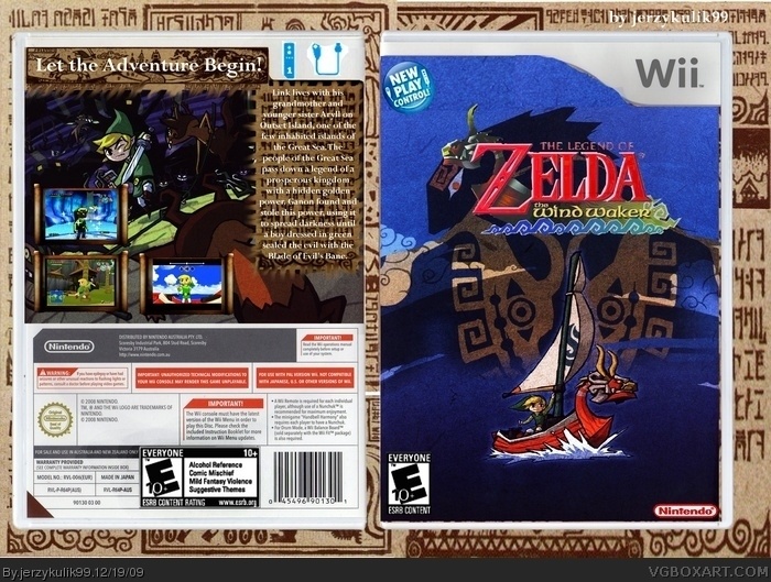 The Legend of Zelda: Wind Waker box art cover