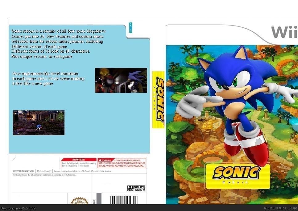 Sonic Reborn box cover