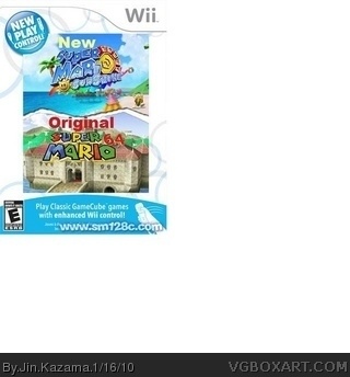 Super Mario games to Wii box cover