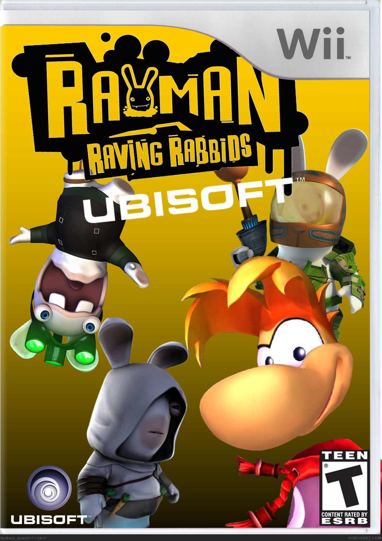 Rayman Raving Rabbids: Ubisoft box cover