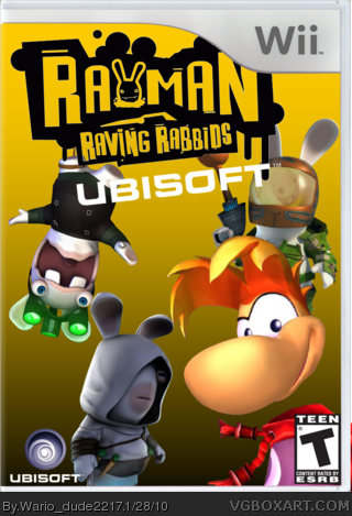 Rayman Raving Rabbids: Ubisoft box art cover