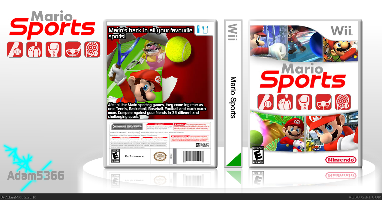 Mario Sports box cover