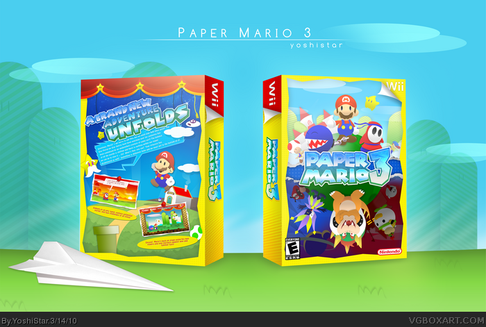 Paper Mario 3 box art cover