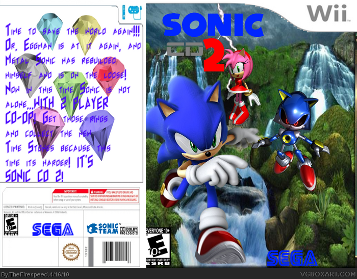 Sonic CD 2 box art cover