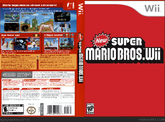 Super Mario Bros Wii box art cover