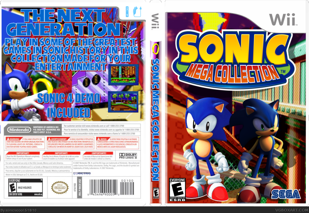 Sonic Mega Collection box cover