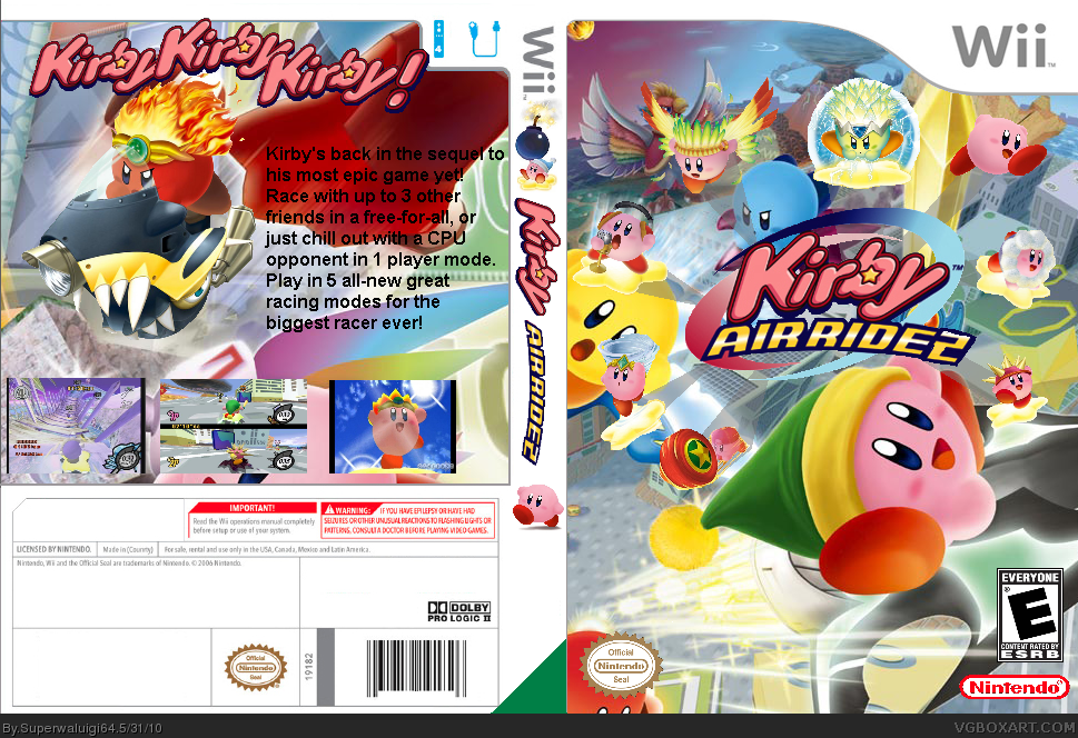 Kirby Air Ride 2 box cover
