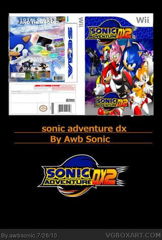 Sonic adventure dx 2 box art cover