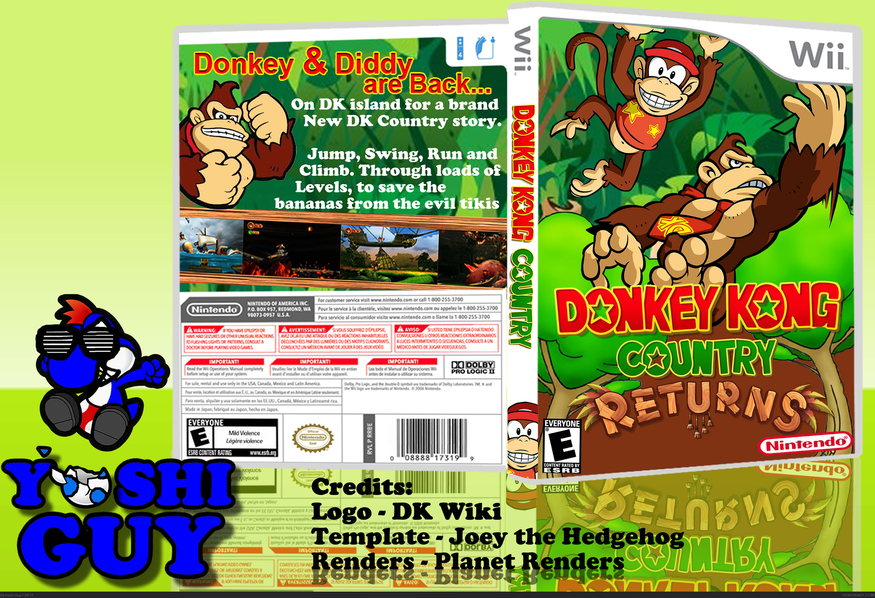 Donkey Kong Country Returns box cover